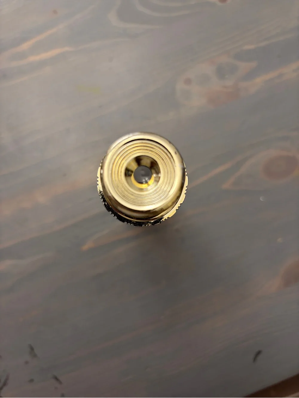 Wood style Grain Telescope Handle with Metallic Trim
